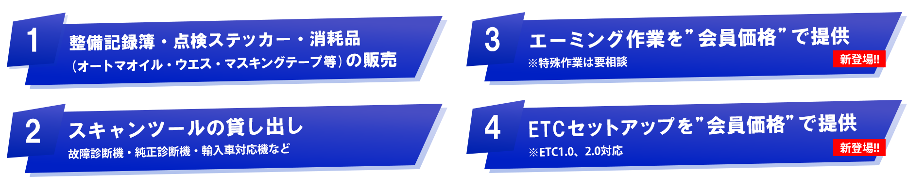 入会特典一覧